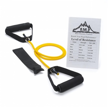 Black Mountain Products 2 - 4 lbs Single Stackable Resistance Band, Yellow BL39381